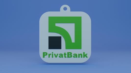 Key ring with Privat Bank logo