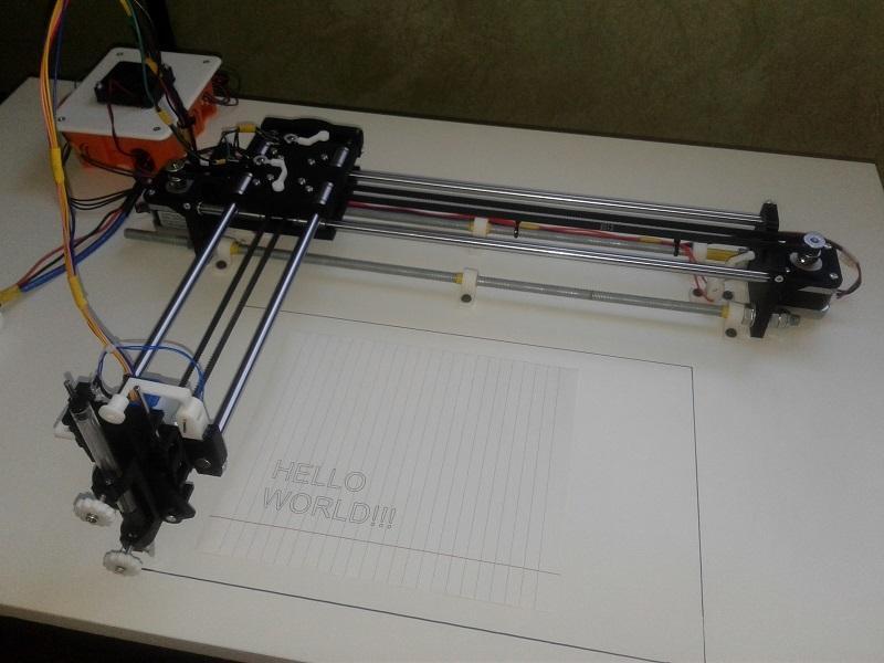Drawing Machine Grbl CoreXY 0.9j with Axis Ends