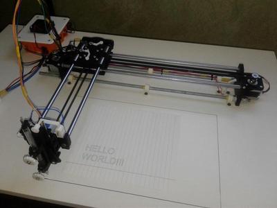 Drawing Machine Grbl CoreXY 0.9j with Axis Ends