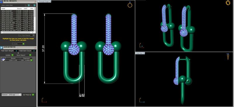 Tiffany HardWear Large Link Earrings Pavé Diamonds