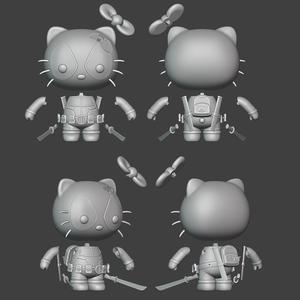 HELLO KITTY DEADPOOL