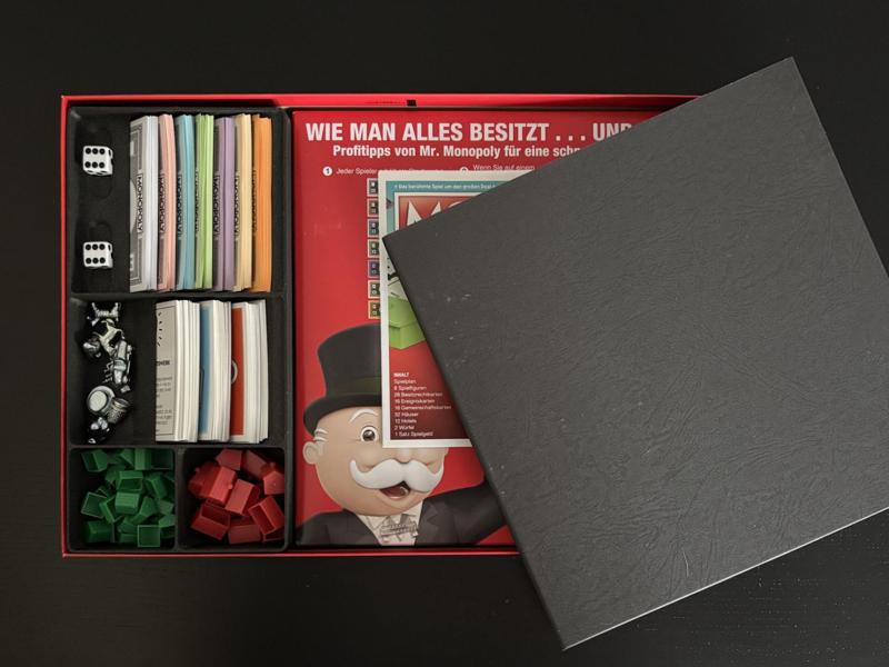 Monopoly Organizer Tray Inlay Box  255x125x37