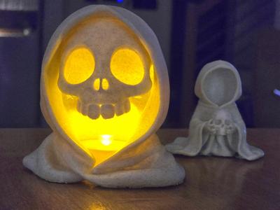 Halloween Hades skull latern \ tealight