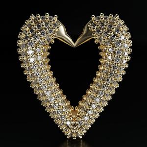 Two Swans Heart Pendant STL