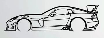 Dodge Viper ACR Wall Art