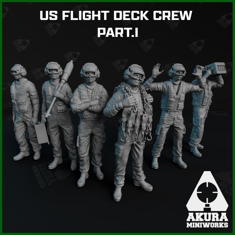 US Flight Deck Crew  high detail figures part 1