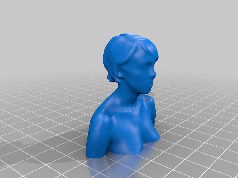 Female bust, 3D scan