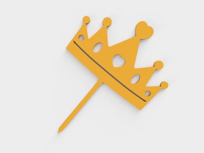 crown - cake topper