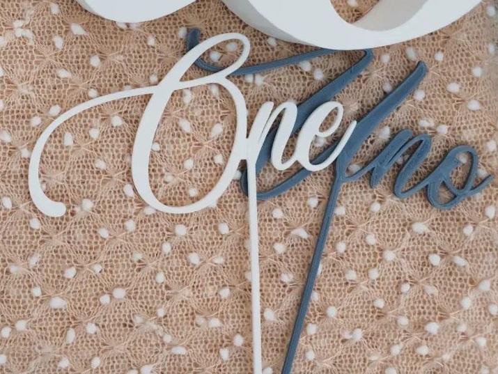 toppers, cake, 1 year, one, one, one, ideal for smash cake.