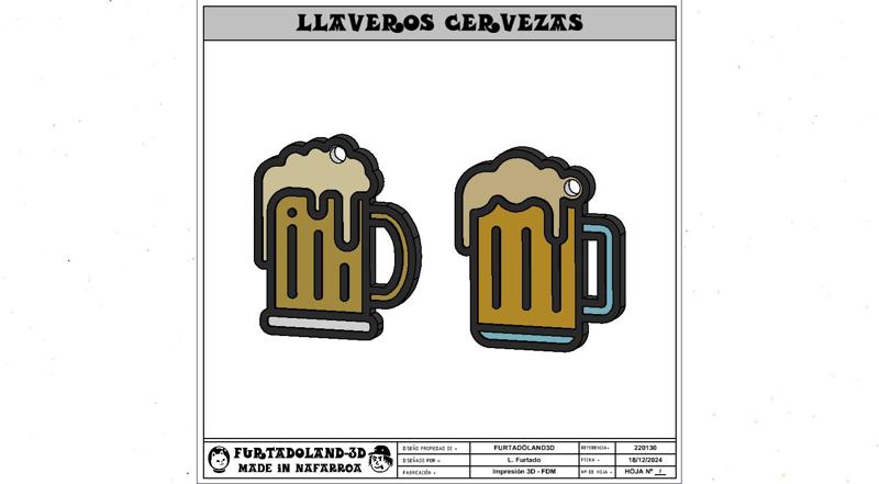 LLAVEROS DE CERVEZAS