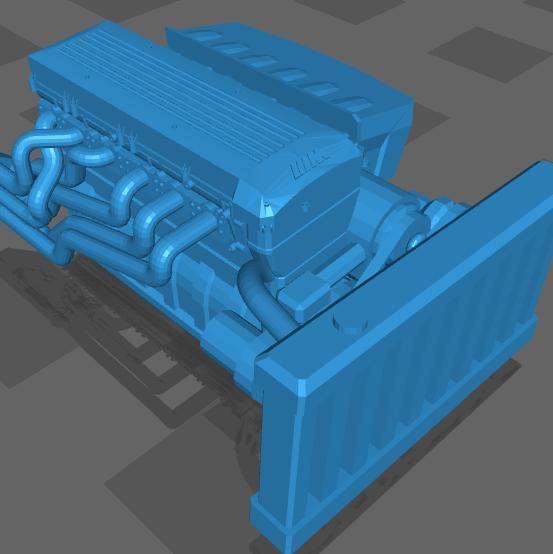 BMW ENGINE 1/64 CUSTOM HOTWHEELS