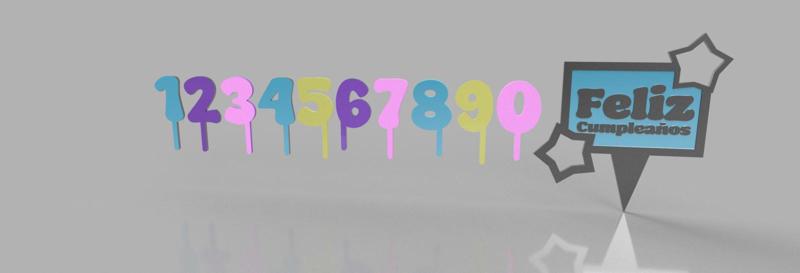 Kit Feliz Cumpleaños toppers