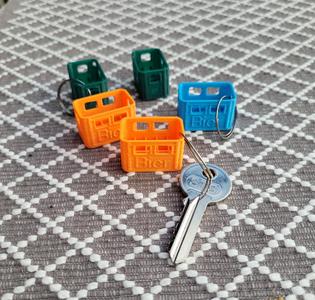 Pendant beer crate + UK version beer crap key ring pendant