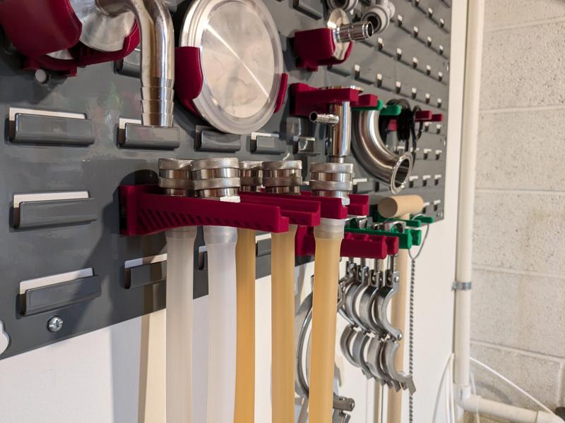 Brewery Peg Board Hose Holder