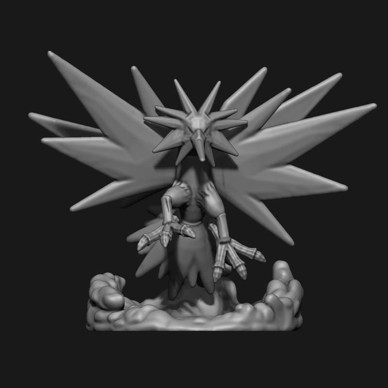 ZAPDOS - Pokemon fanart - 1st gen legendary bird  (FREE)