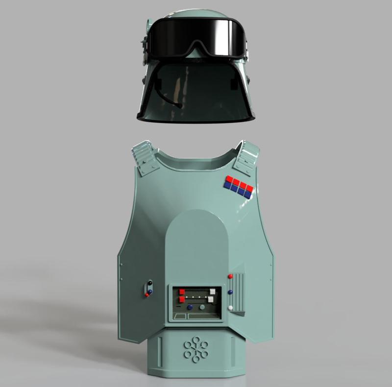 Star Wars General Veers Imperial army AT-AT commander armor for sixth custom scale Hot Toys figures