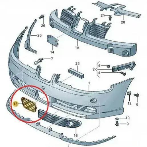 SEAT LEON 1M FR FRONT TOP FR BEE GRILLE LOWER CENTRAL HONEYCOMB WITH LOGO FR FR FR FR FR GRILLE