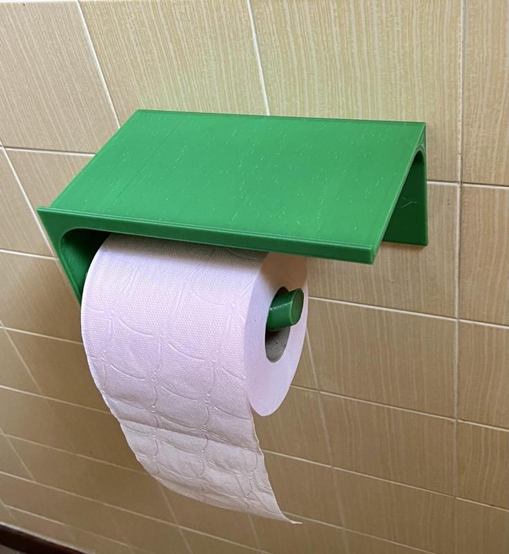 Toilet roll holder + telephone