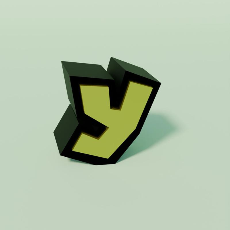 Super Mario letters, letter Y