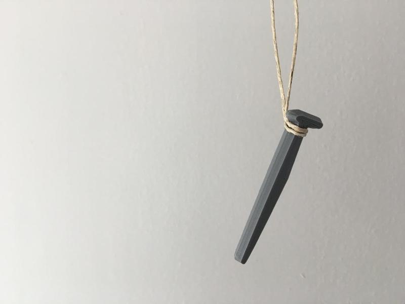 Hand Forged Nail Necklace From Alien Covenant