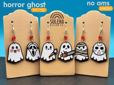 Horror Ghost Halloween Earrings | No AMS