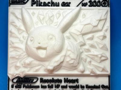 Pokemon Pikachu EX – Collectible 3D Card Model