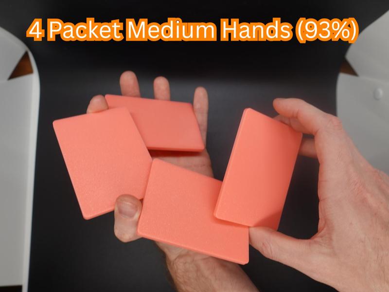 4 Packet Cardistry Trainer (93% Medium Size)