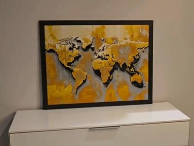 Magnetic Worldmap for your Travel Memory