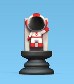 Space Chess - Sitting Astronaut - King