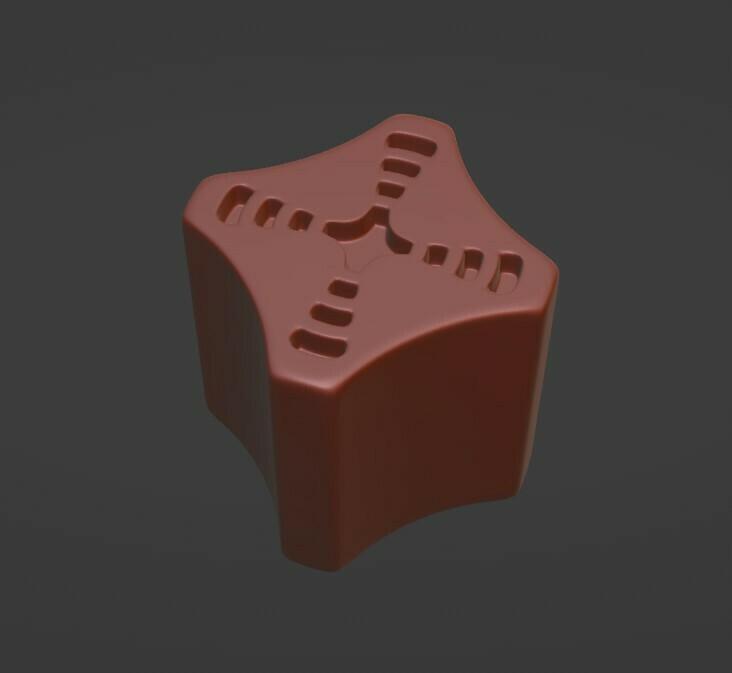 Engraved nuclear power board game token