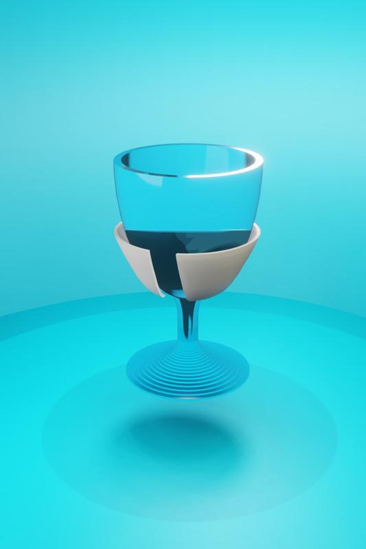 Wine glass - Wall bracket