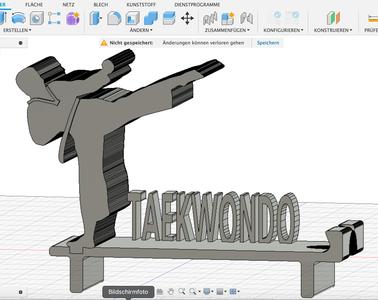 Smartphone - iPad stand - Taekwondo Men