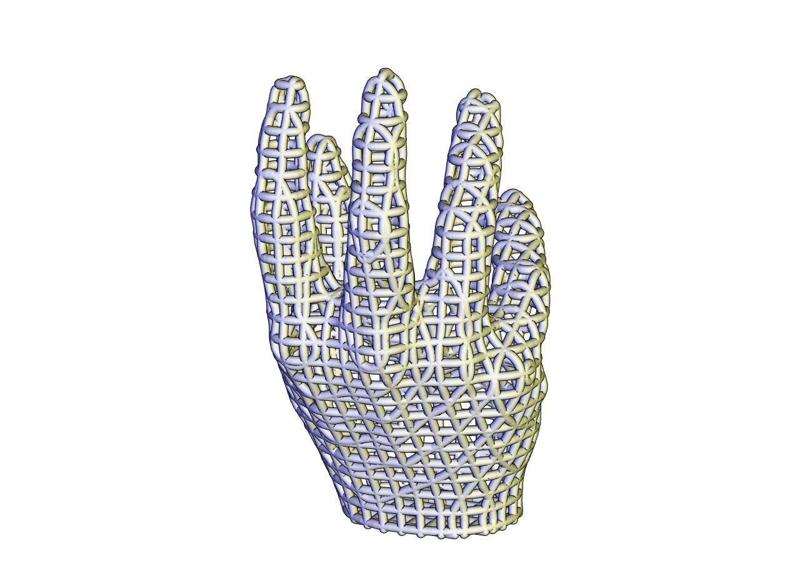 phone hand-voronoi style