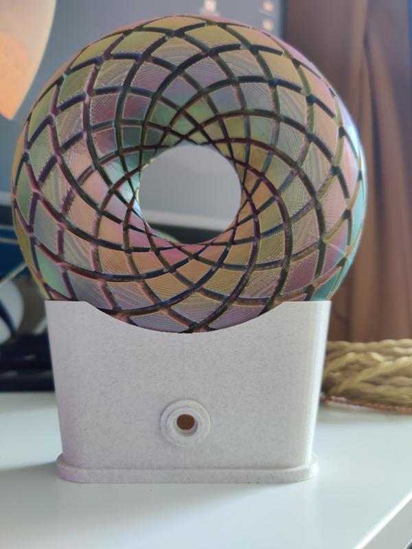 Rodin Coil Torus .STL 185mm. x 65mm. Diameter Coil | iToroid Vortex Wave Field Generator | PEMF Coil 2 x 12 groves