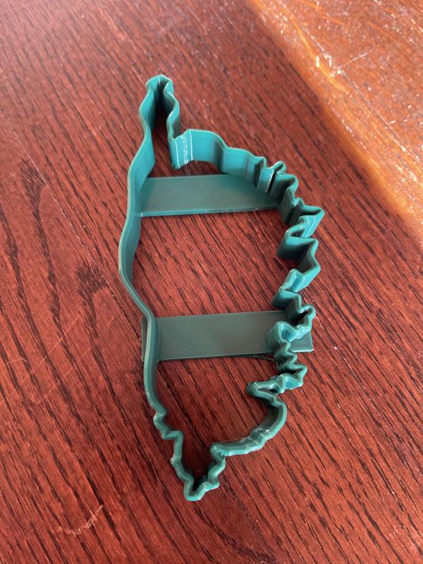 cookie cutter outline of Corsica