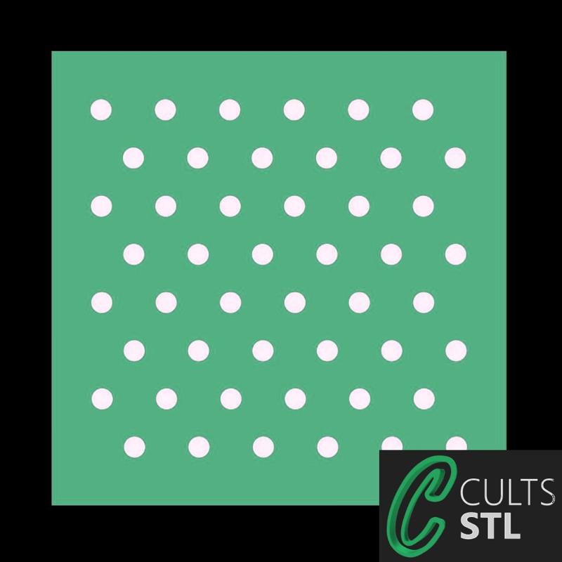 Stencil Estampa Poá - 10x10cm