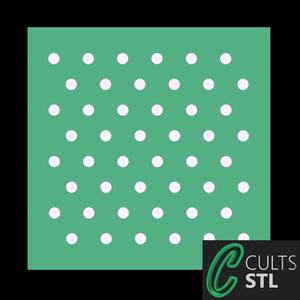 Stencil Estampa Poá - 10x10cm