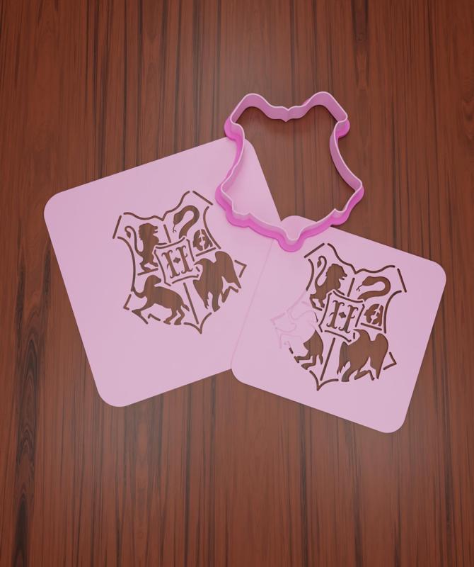 Stencil + Cutter Harry Potter #5 "Howarts School".