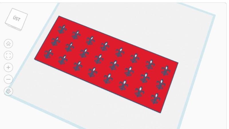 French Floral Royal Stencil