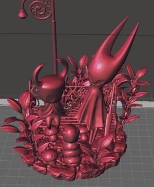 Hollow Knight and Hornet Diorama