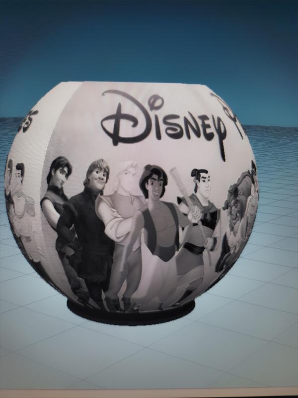 lithophanie Disney princes