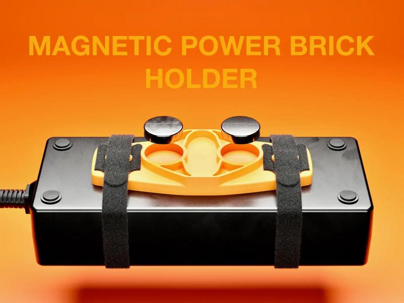 LTT Power Brick Holder Magnetic Bracket  - Power Supply Cable Management Clip