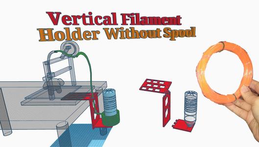 DBX  Vertical Filament Holder GADGET. Stl .Obj for 3D Print
