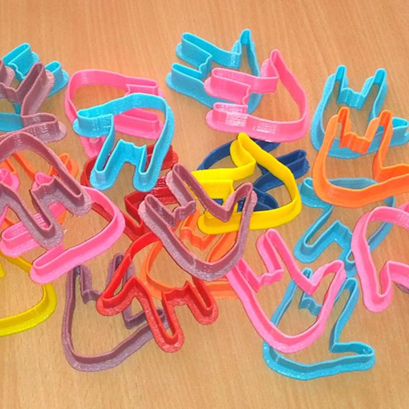 Hand Love Cookie Cutter . SignLanguage "i love you"