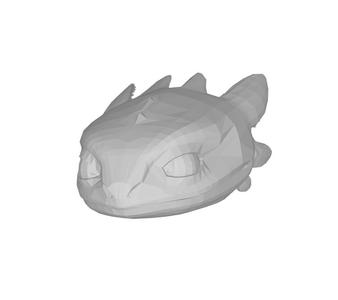 HTTYD | Night Fury Head