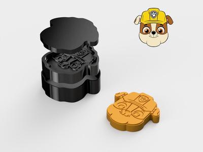 Rubble - paw patrol - bath bomb mould