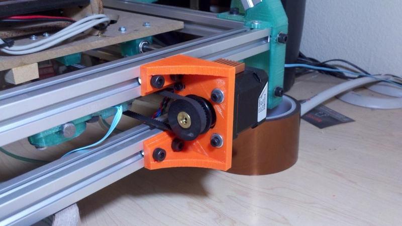 Parametric Inverted Y Motor Mount for MendelMax