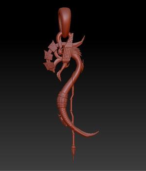 3D GOLD PENDANT  3d printable model