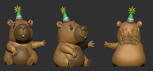 Capibara Capybara Cumpleaños 9 años