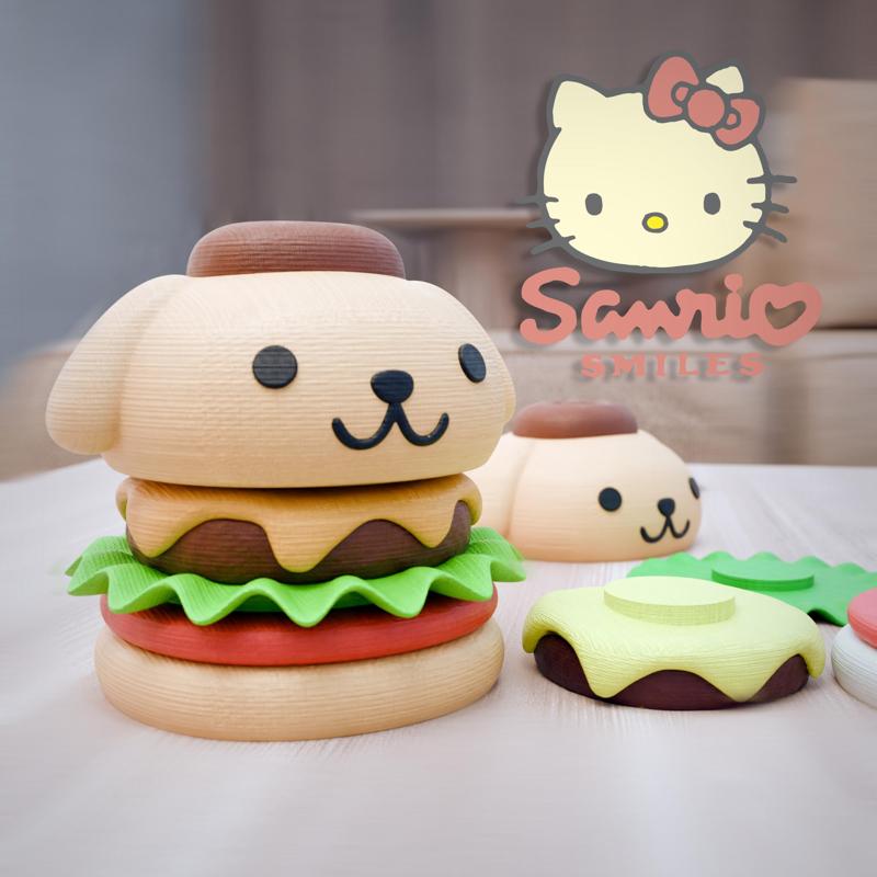 POMPOMPURIN BURGUER DISMANTLABLE